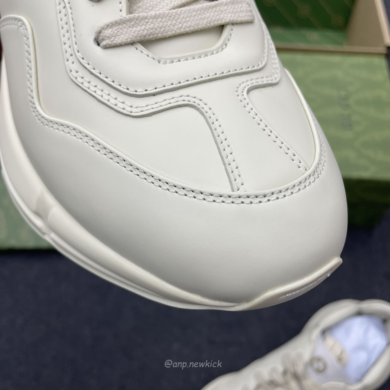 Gucci Rhyton Interlocking G Sneaker Black White 757857 Upg70 9567 (9) - www.newkick.vip